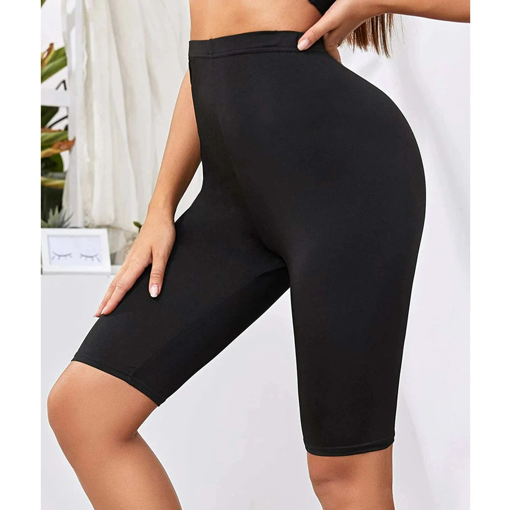 Arazooyi Women'S All Season Yoga Leggings Summer Simple Plain Regular Waist Short Slim Sporty Pants