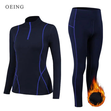 Winter Thermal Fleece Yoga Suit
